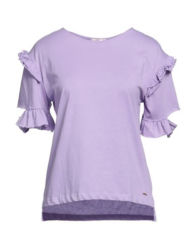 Toy G. Woman T-shirt Light Purple Size L Cotton