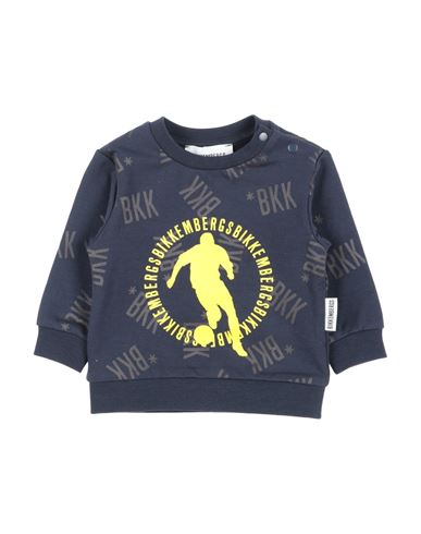 Bikkembergs Babies'  Newborn Boy Sweatshirt Midnight Blue Size 0 Cotton, Elastane