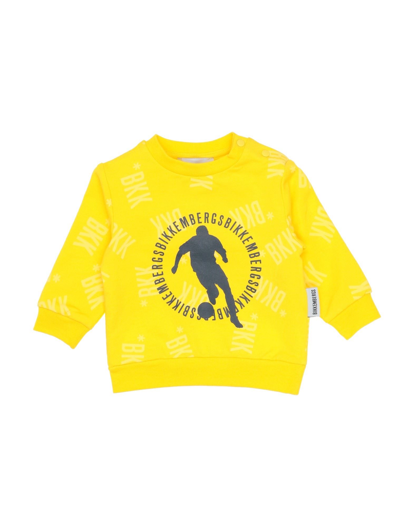 Bikkembergs Kids'  Sweatshirts In Yellow