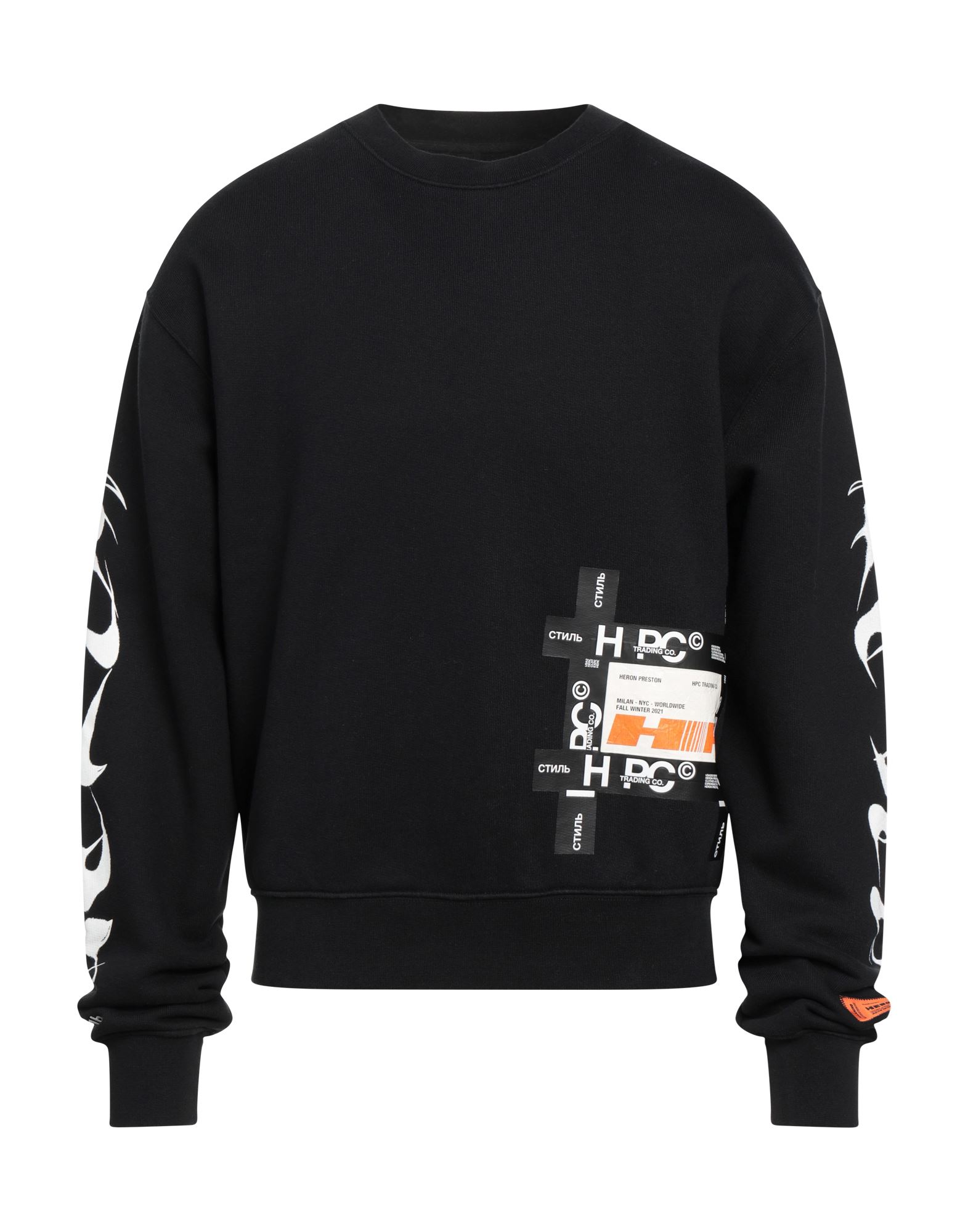 Heron Preston Printed Sweatshirt In Black