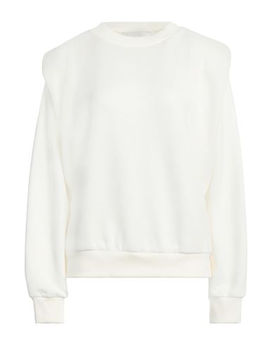 Les Coyotes De Paris Woman Sweatshirt Ivory Size 8 Cotton, Polyester In Multi