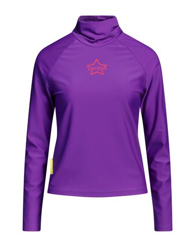 Teen Idol Woman T-shirt Purple Size S Polyester, Lycra