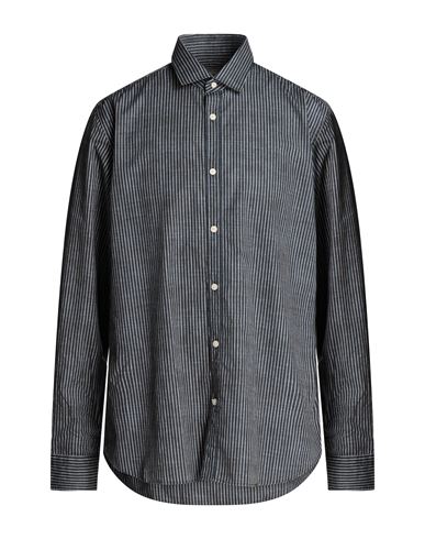 Borsa Man Shirt Slate Blue Size 17 ½ Cotton
