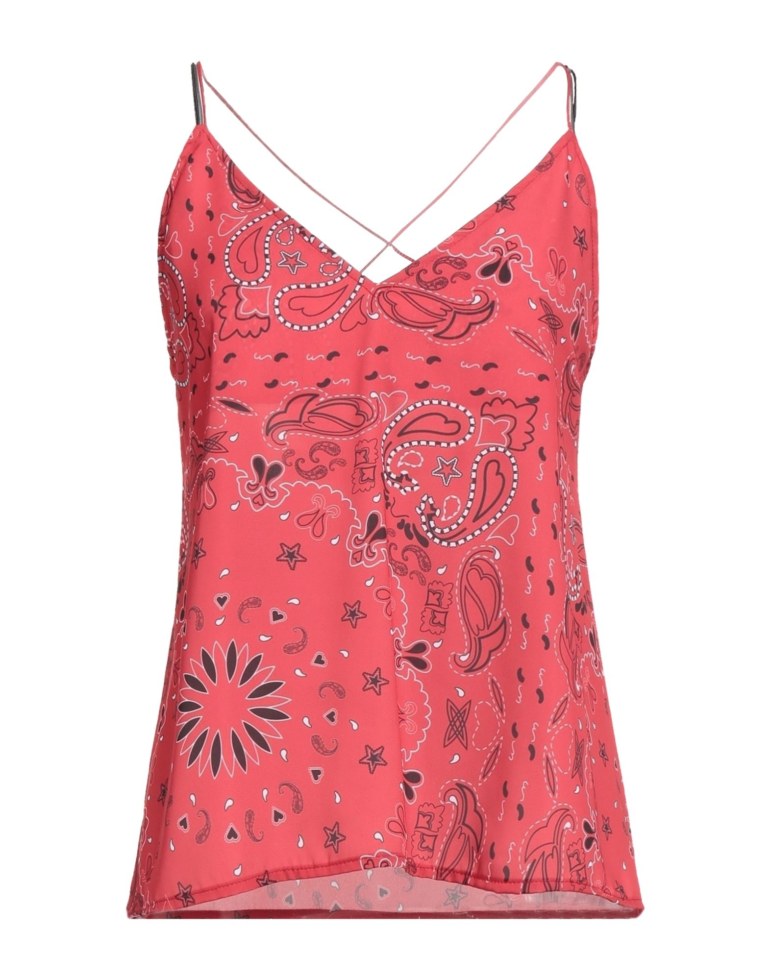 Shop ★ Art Shopart Woman Top Red Size M Polyester