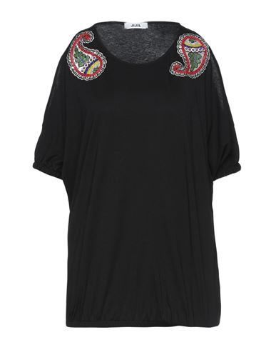 Jijil Woman T-shirt Black Size 6 Cotton