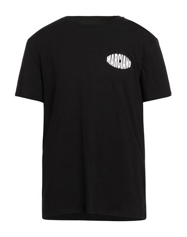 Man T-shirt Black Size XL Cotton