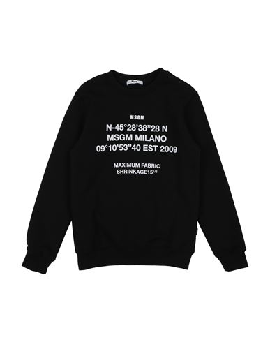 Msgm Babies'  Toddler Sweatshirt Black Size 4 Cotton