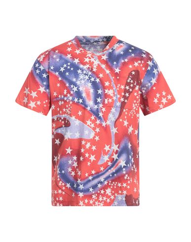 Erl Man T-shirt Blue Size Xl Cotton