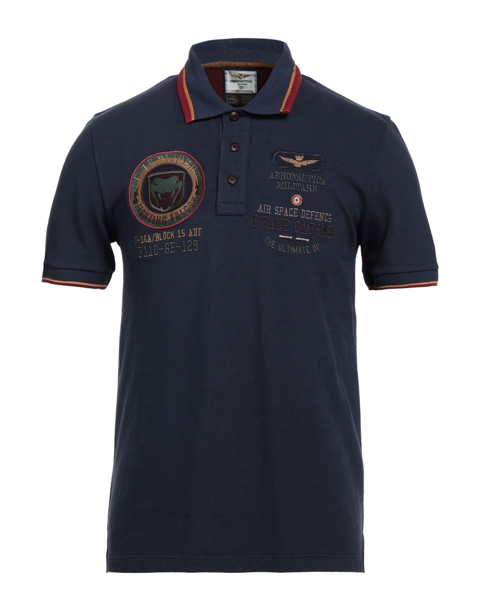 Aeronautica Militare Polo Shirts In Dark Blue ModeSens