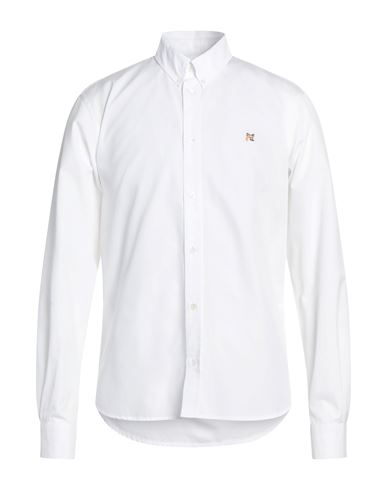 Maison Kitsuné Man Shirt White Size 17 ½ Cotton