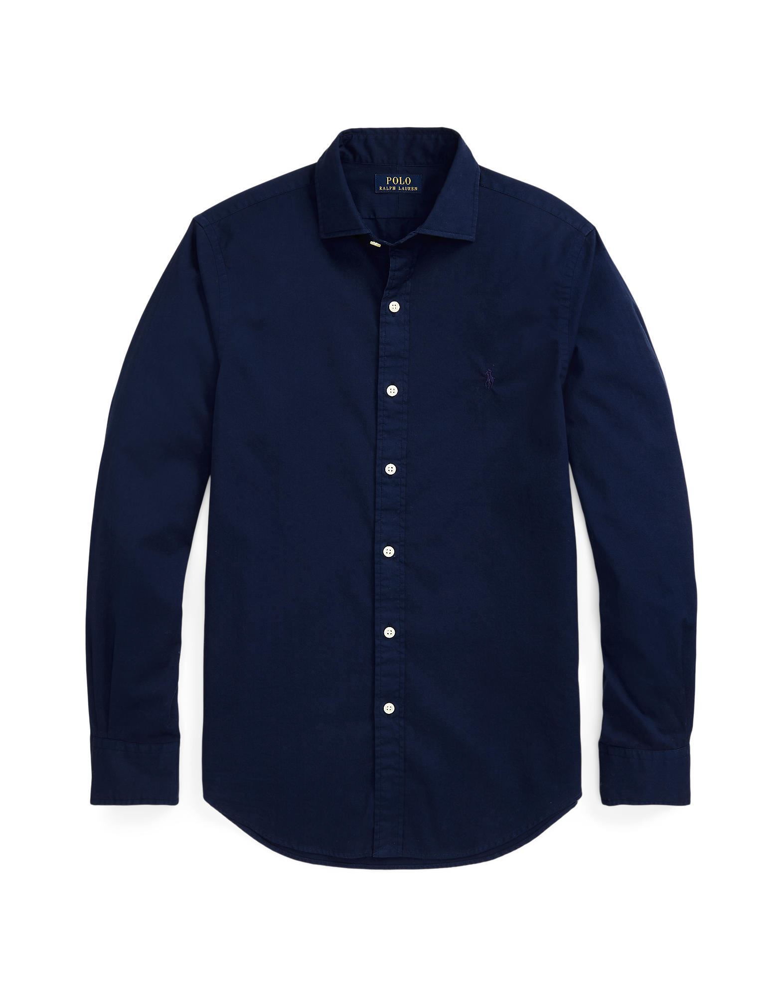 Ralph Lauren Shirt Men 3XB XXXL Big Blue Knit Oxford - Depop