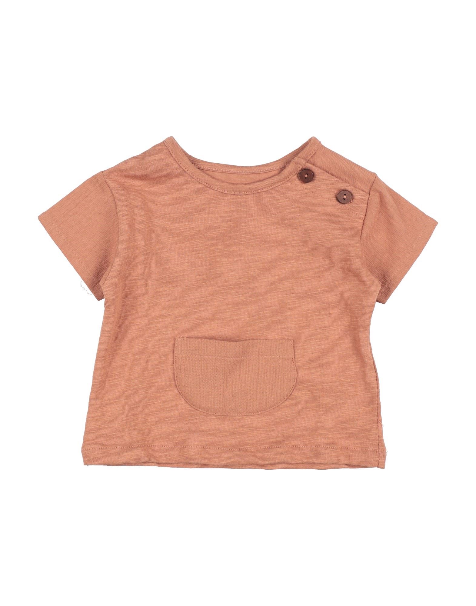 Play Up Kids' T-shirts In Brown
