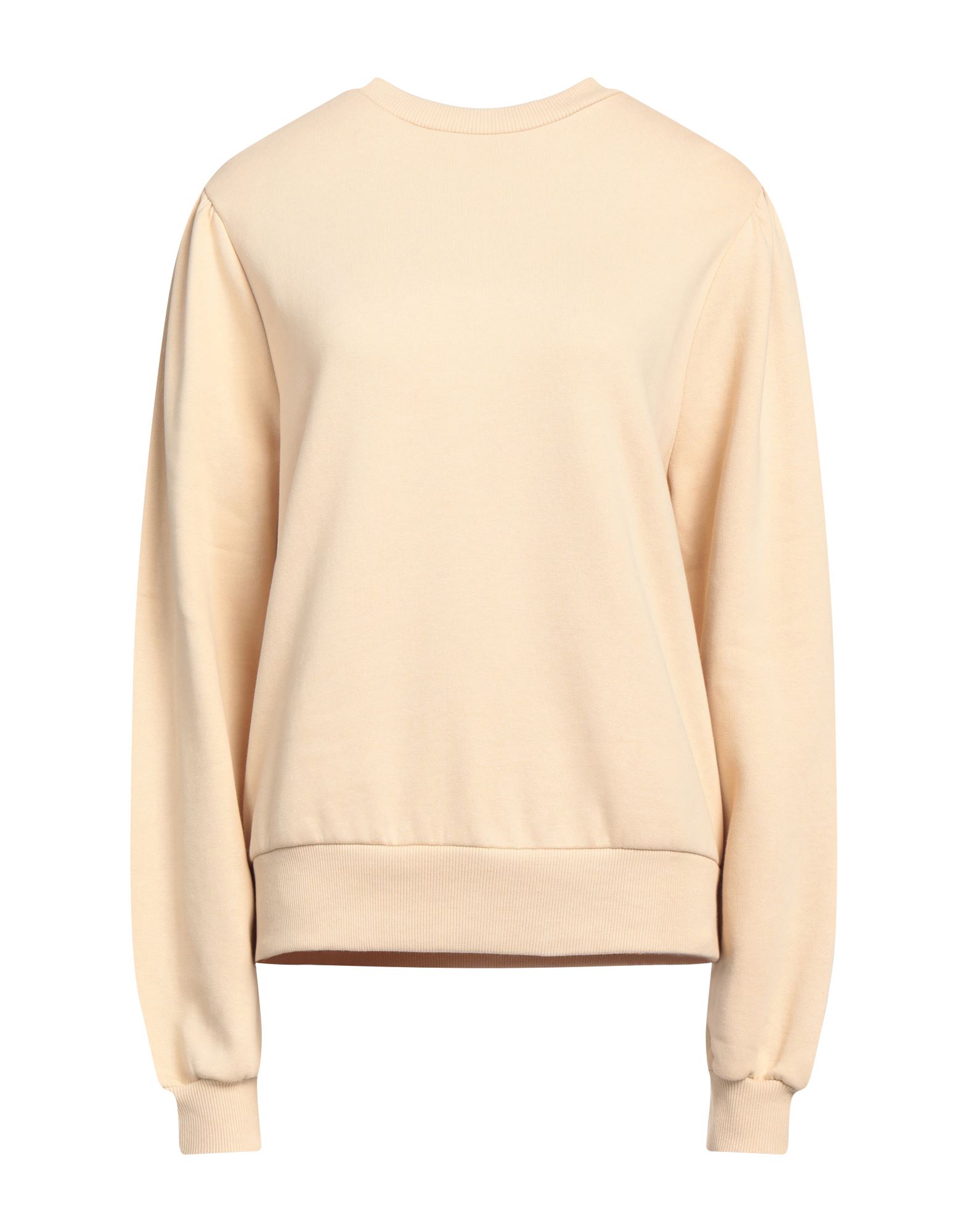 Shop Na-kd Woman Sweatshirt Beige Size Xl Cotton