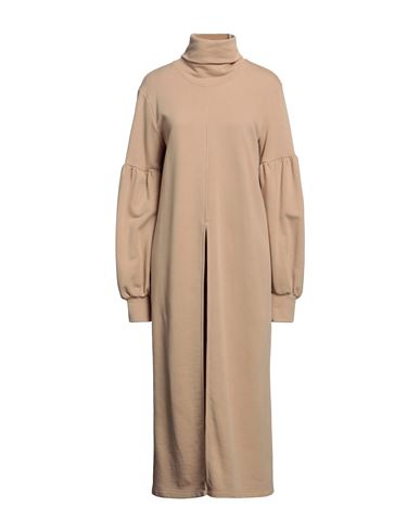 Jijil Woman Sweatshirt Camel Size 2 Cotton, Polyester In Beige