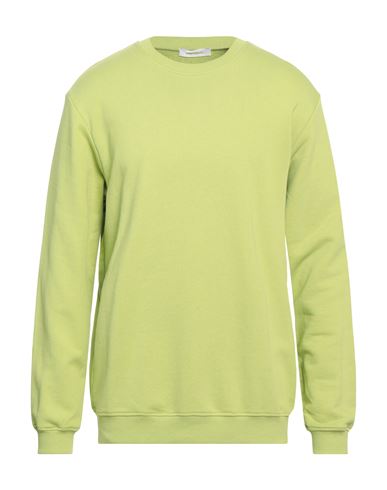 Imperial Man Sweatshirt Light Green Size L Cotton, Elastane