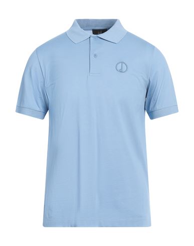 DUNHILL DUNHILL MAN POLO SHIRT LIGHT BLUE SIZE M COTTON 