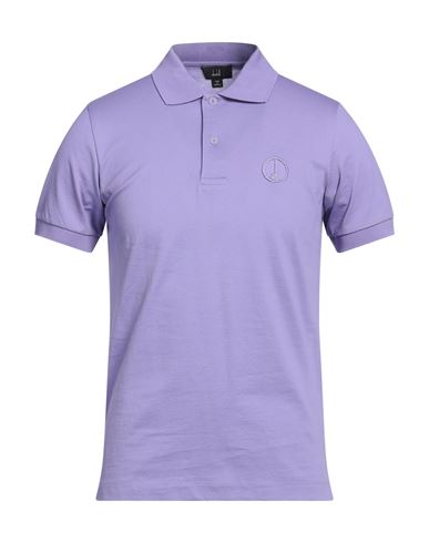 Dunhill Man Polo Shirt Purple Size Xs Cotton