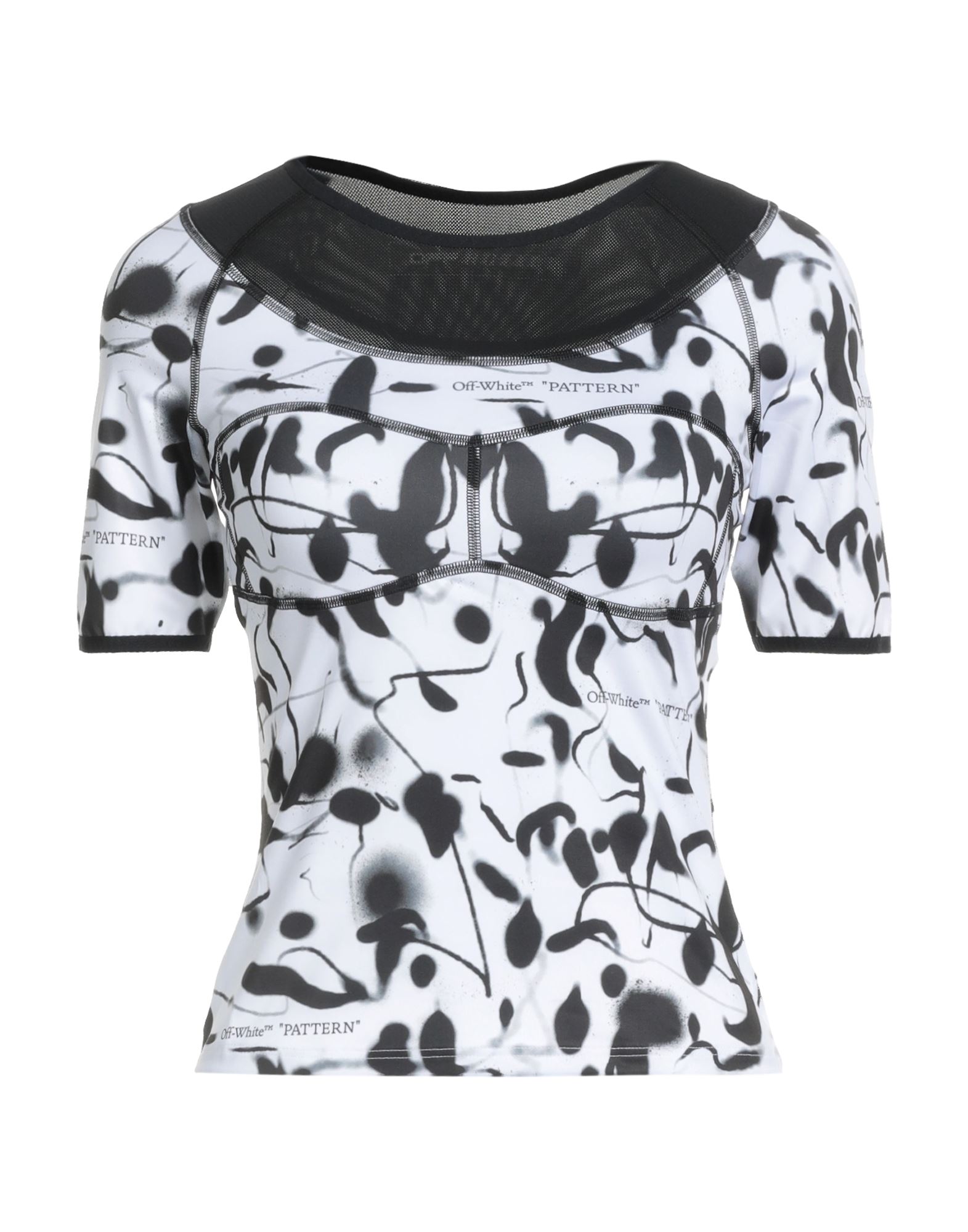 Shop Off-white Woman T-shirt White Size Xs Polyester, Elastane