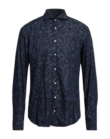 Simon Venäjän Man Shirt Midnight Blue Size 16 ½ Cotton