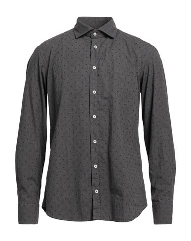 Bastoncino Man Shirt Lead Size 17 Cotton In Grey