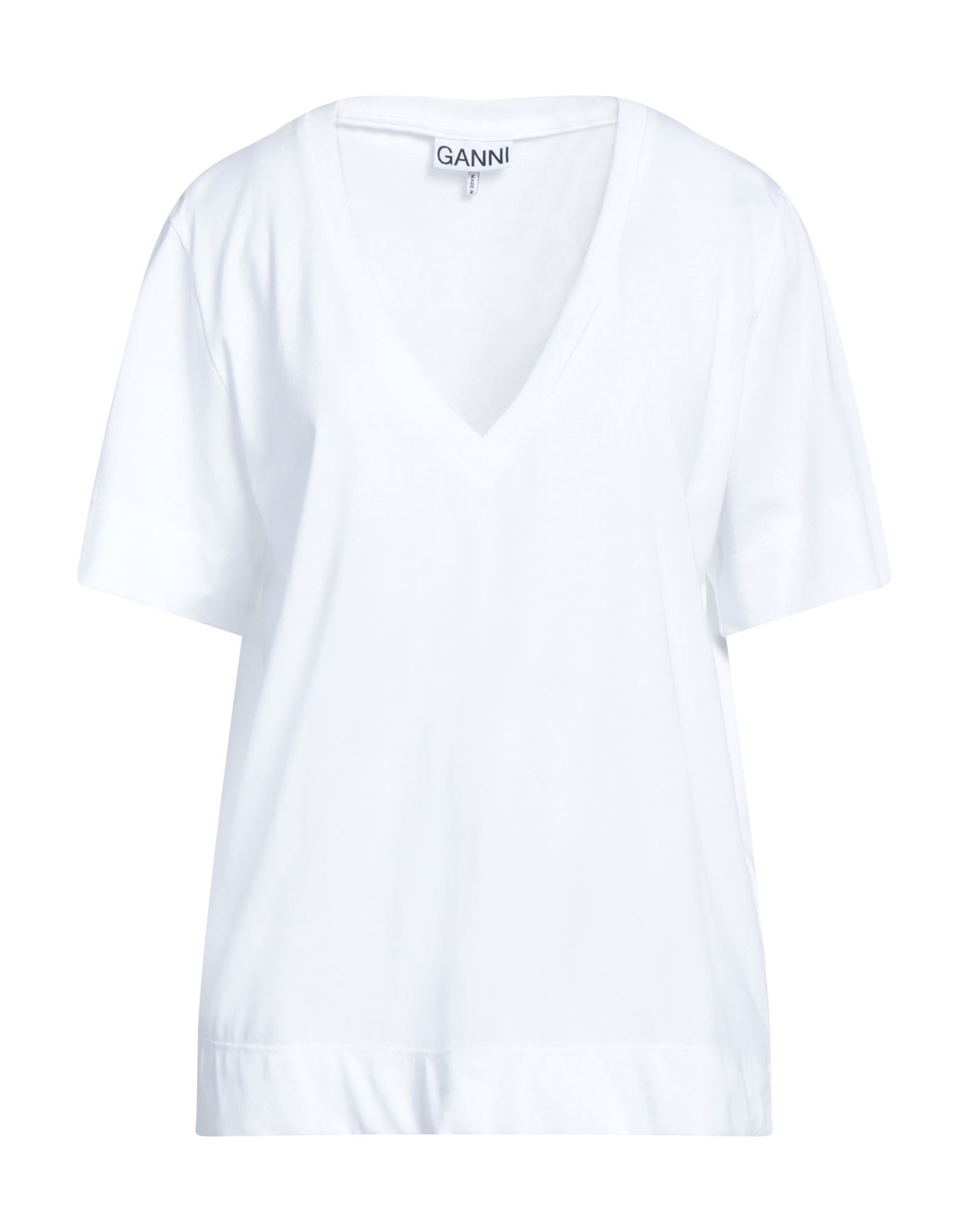 Ganni T-shirts In White