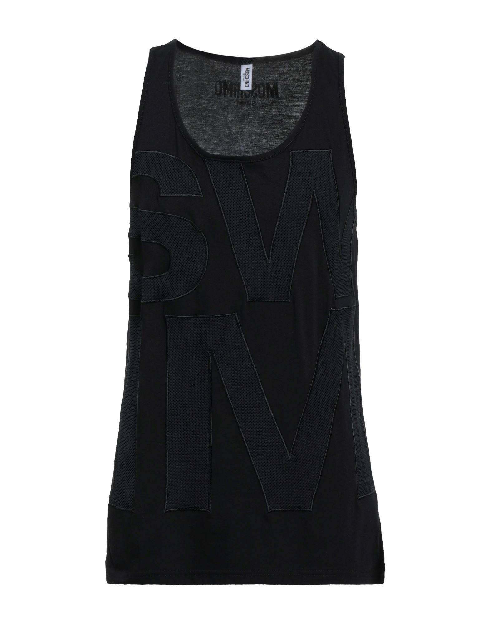 Moschino Tank Tops In Black