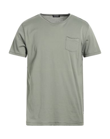 Seventy Sergio Tegon Man T-shirt Military Green Size L Cotton