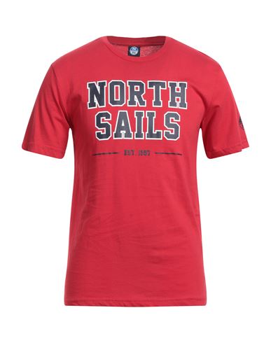 North Sails Man T-shirt Red Size S Cotton