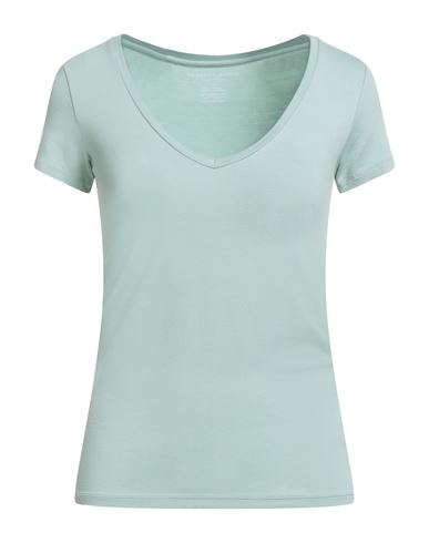 Majestic Filatures Woman T-shirt Light Green Size 1 Viscose, Elastane In Blue