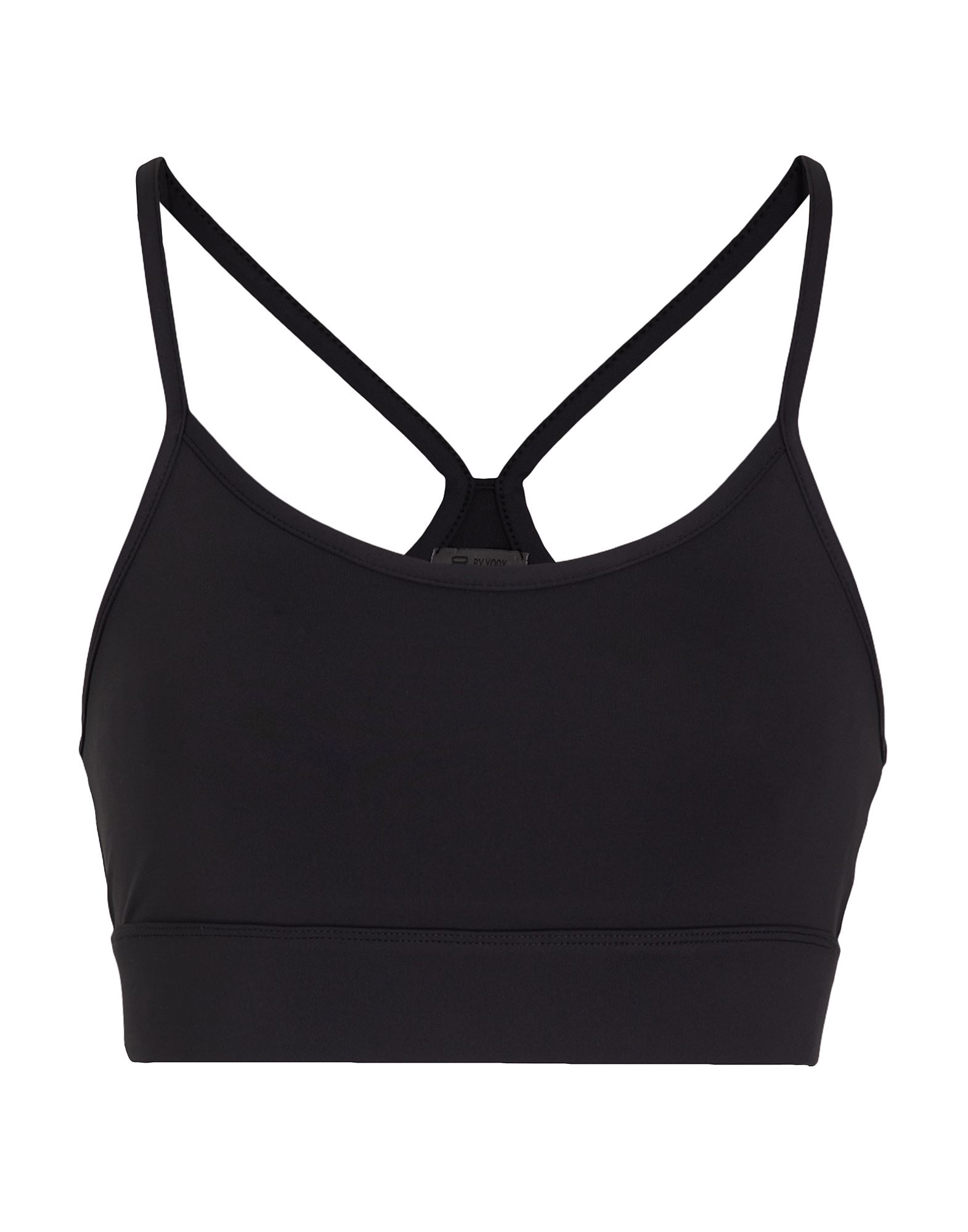 8 BY YOOX 8 BY YOOX RECYCLED POLY BRA WOMAN TOP BLACK SIZE XL RECYCLED POLYESTER, ELASTANE