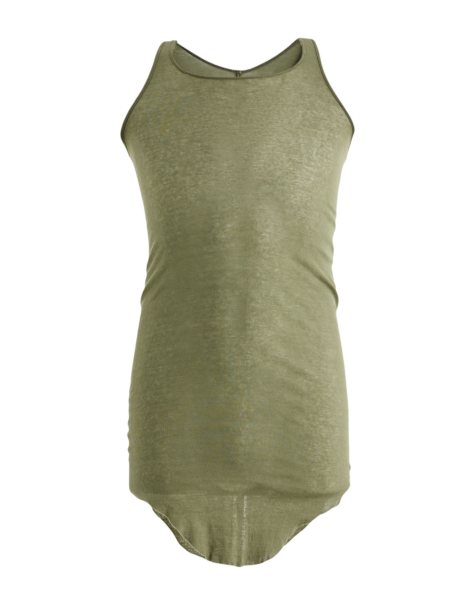 Rick Owens Tank Tops In Military Green