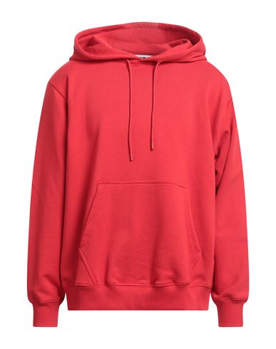 Msgm Man Sweatshirt Red Size Xl Cotton