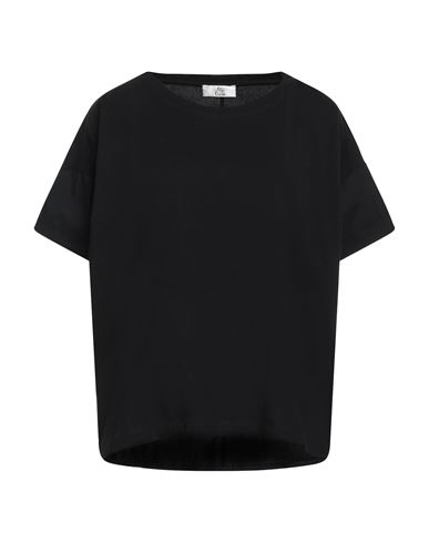 Attic And Barn Woman T-shirt Black Size M Cotton