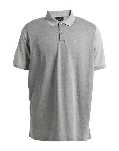 Dunhill Man Polo Shirt Light Grey Size 3xl Cotton