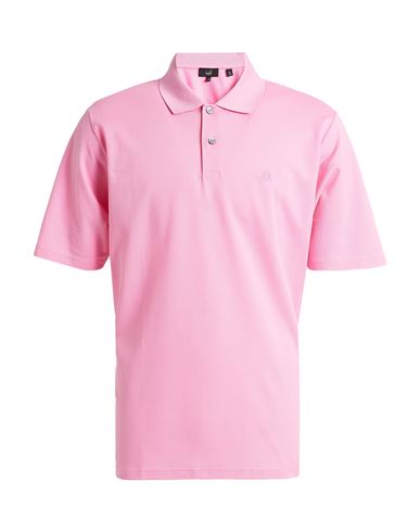 Dunhill Man Polo Shirt Coral Size 3xl Cotton In Pink