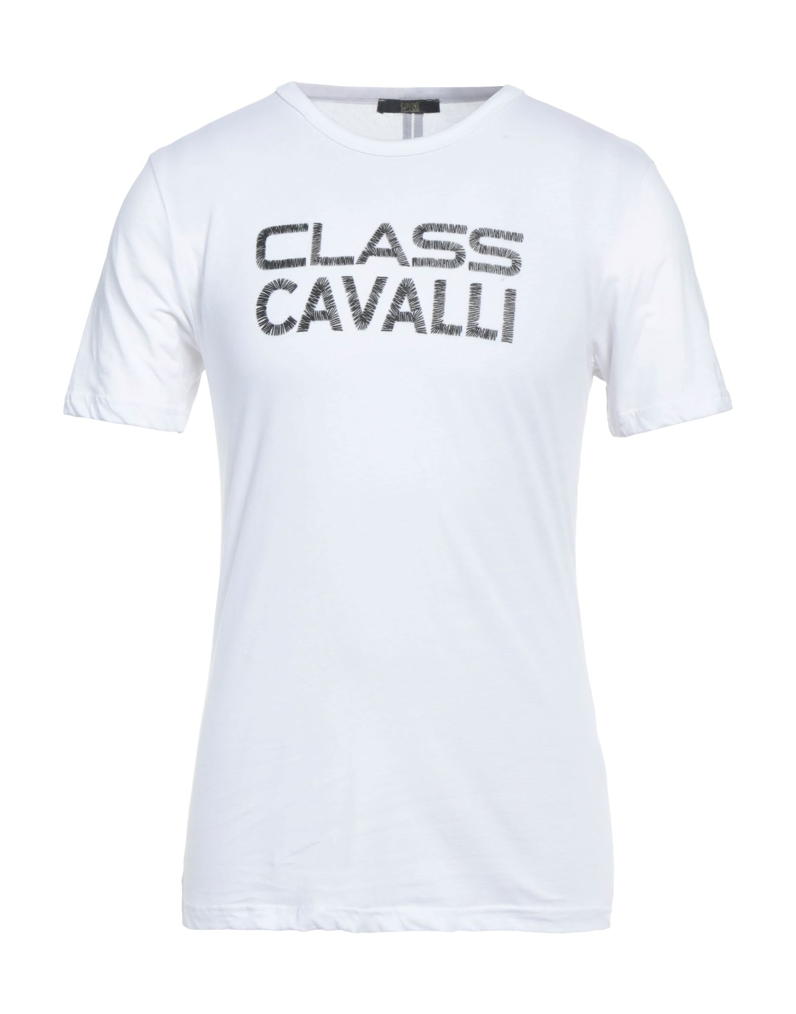 Shop Cavalli Class Man T-shirt White Size Xl Cotton