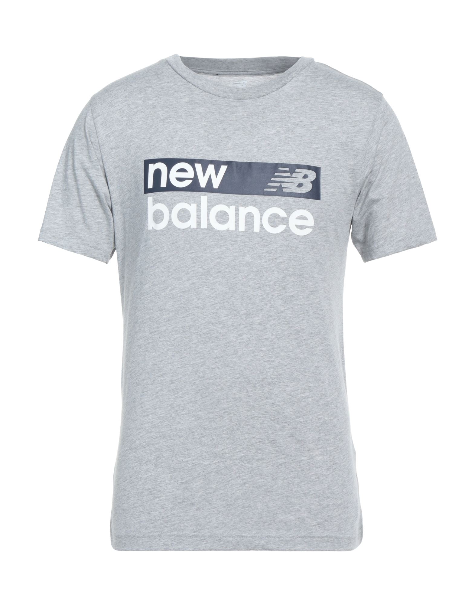 《セール開催中》NEW BALANCE メンズ T シャツ グレー S コットン 60% / ポリエステル 40%