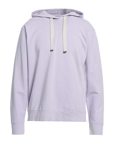 Daniele Fiesoli Man Sweatshirt Lilac Size Xl Cotton, Elastane In Purple