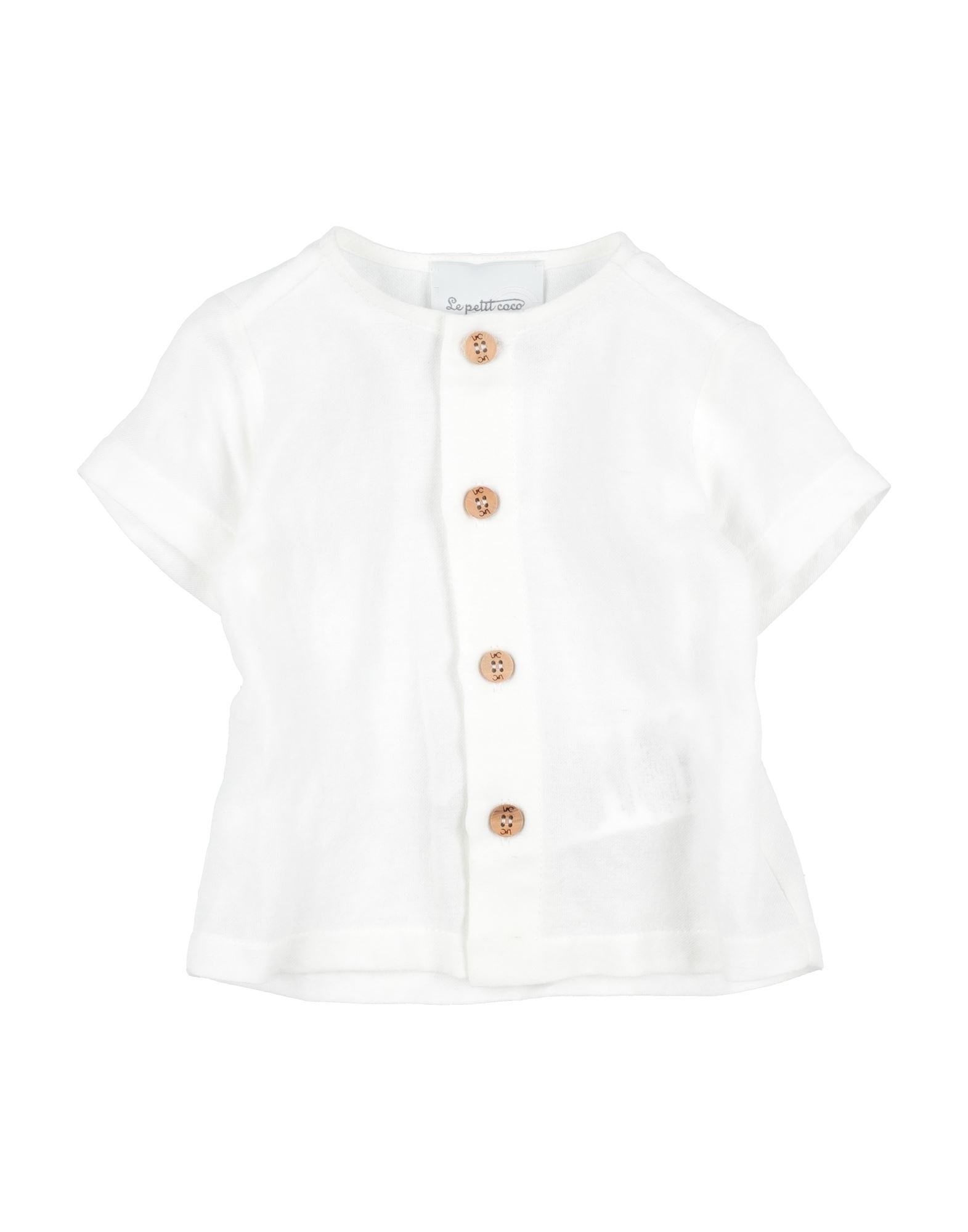 Le Petit Coco Kids' Shirts In White