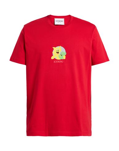 Iceberg Looney Tunes Man T-shirt Red Size L Cotton In Red