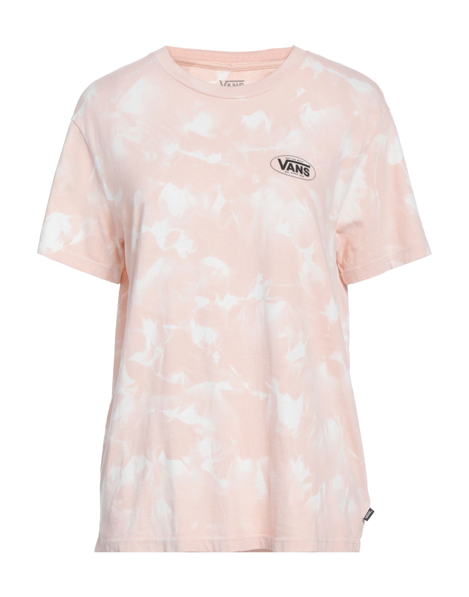 Vans Woman T-shirt Light Pink Size L Cotton