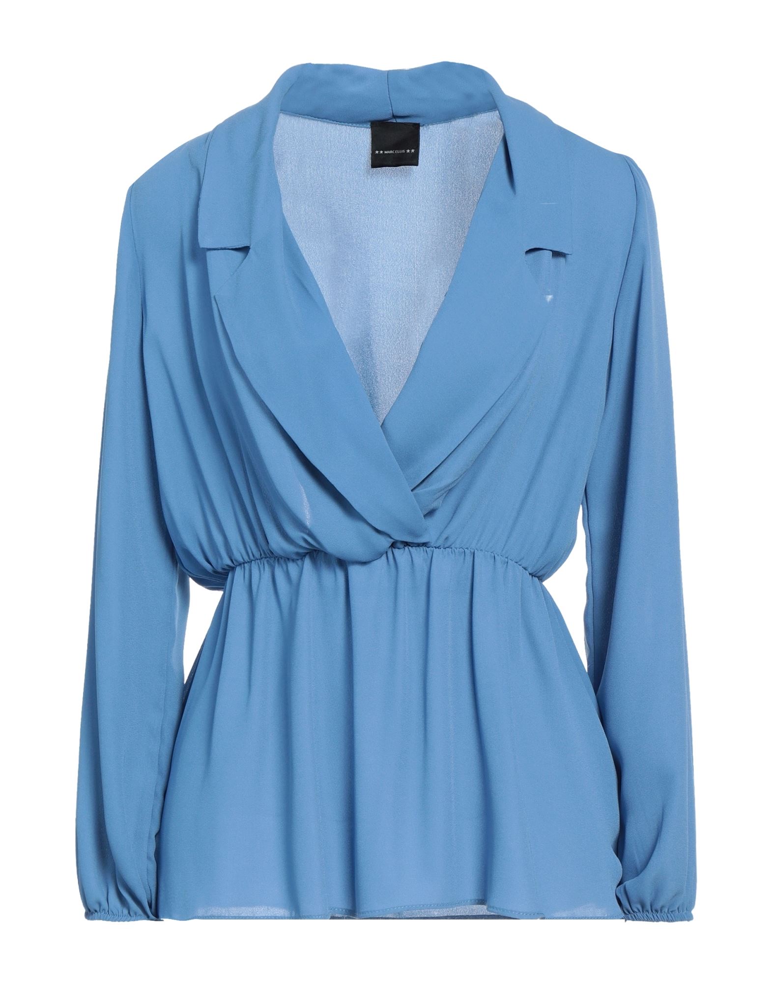 Shop Marc Ellis Woman Top Azure Size 12 Polyester In Blue