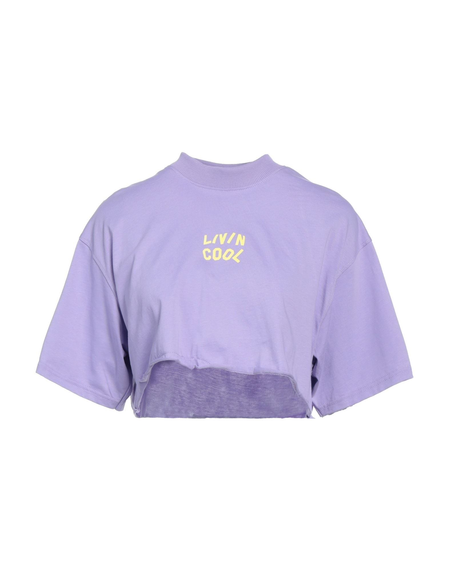 Livincool T-shirts In Purple