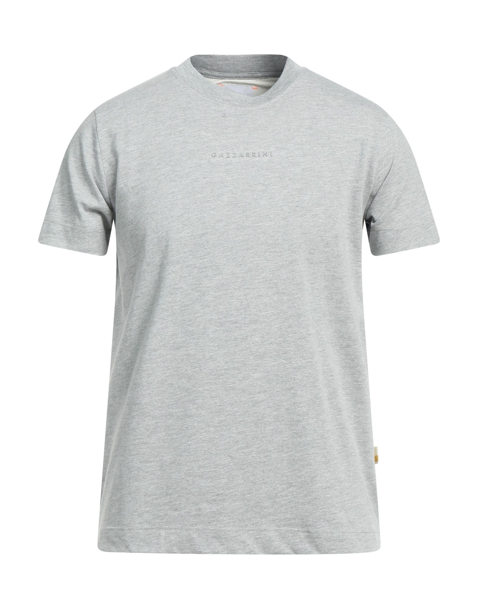 Gazzarrini Man T-shirt Light Grey Size Xxl Cotton