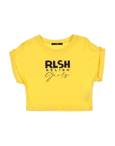 Relish Babies'  Toddler Girl T-shirt Yellow Size 6 Cotton