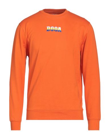 DOOA DOOA MAN SWEATSHIRT ORANGE SIZE XXL COTTON