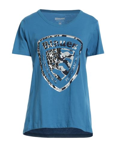 Blauer Woman T-shirt Azure Size Xs Cotton In Blue
