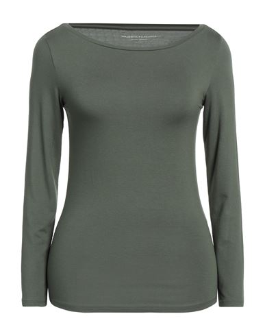 Shop Majestic Filatures Woman T-shirt Military Green Size 1 Viscose, Elastane