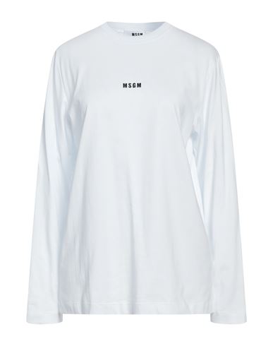 Msgm Woman T-shirt White Size Xs Cotton