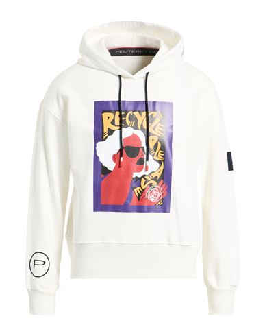 Peuterey Man Sweatshirt White Size M Cotton, Elastane In White
